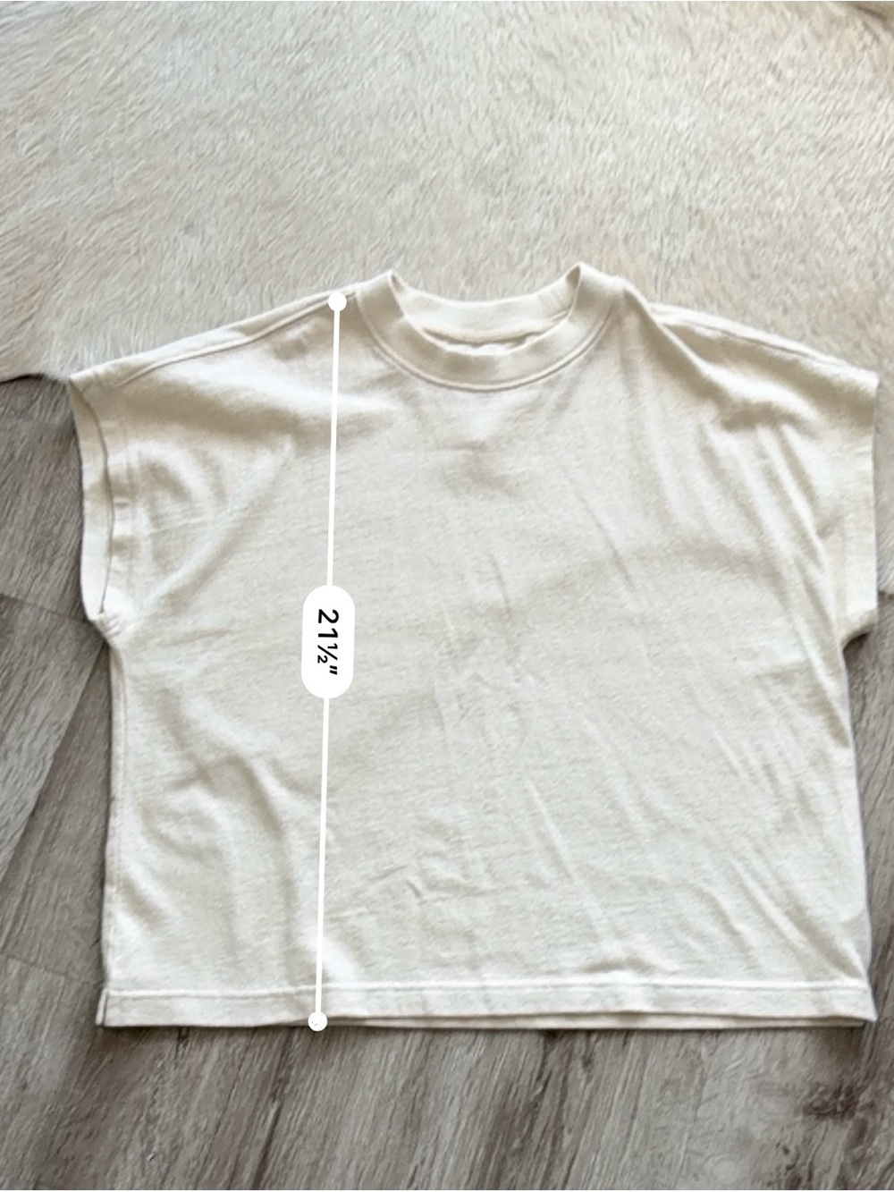 NWOT Le Bon Shoppe Unbleached & Undyed Crewneck Sweatshirt - Cream - Picture 3 of 3